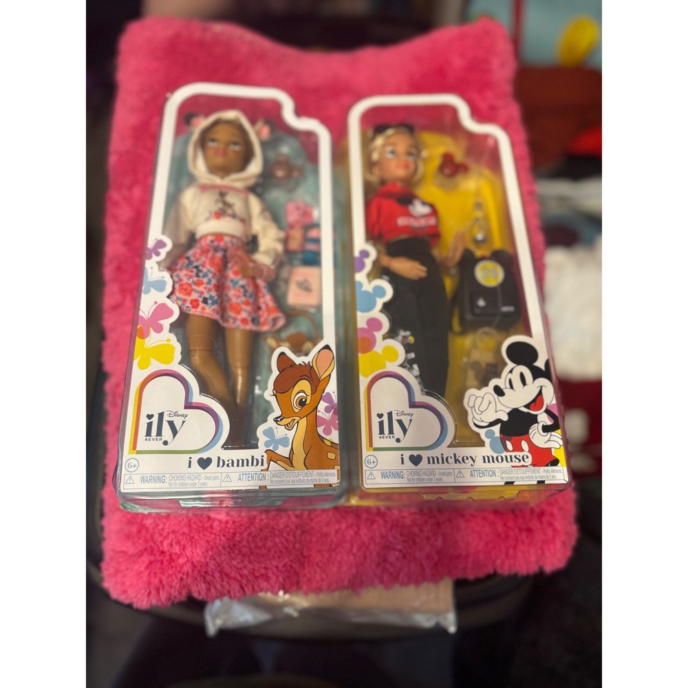 Disney ily‎ 4EVER Doll Set Bambi and Mickey Mouse Inspired 11 inch Jakks Pacific